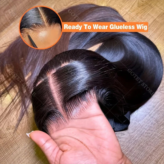 30 32 Inch 13x4 HD Straight Lace Frontal Wigs 360 Front Human Hair 5X5 Closure Wig Pre Plucked For Women 200 Density