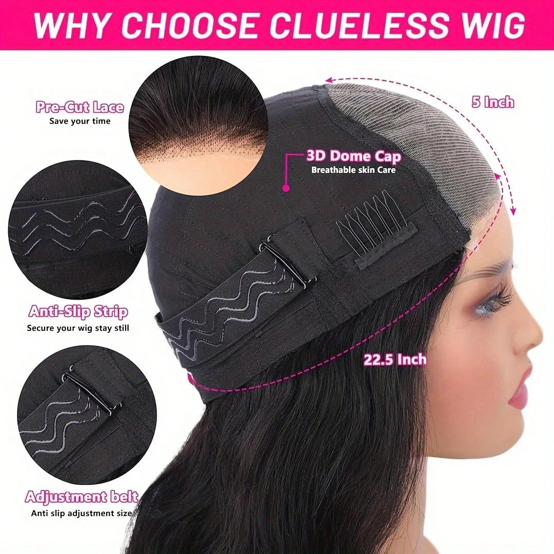 30 32 Inch 13x4 HD Straight Lace Frontal Wigs 360 Front Human Hair 5X5 Closure Wig Pre Plucked For Women 200 Density