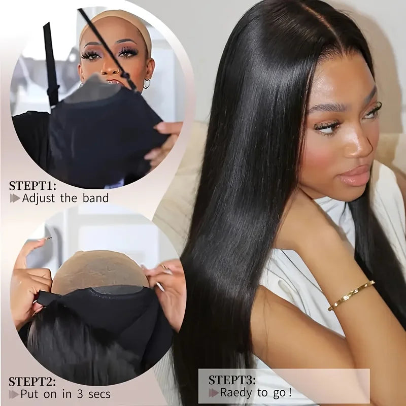 30 32 Inch 13x4 HD Straight Lace Frontal Wigs 360 Front Human Hair 5X5 Closure Wig Pre Plucked For Women 200 Density